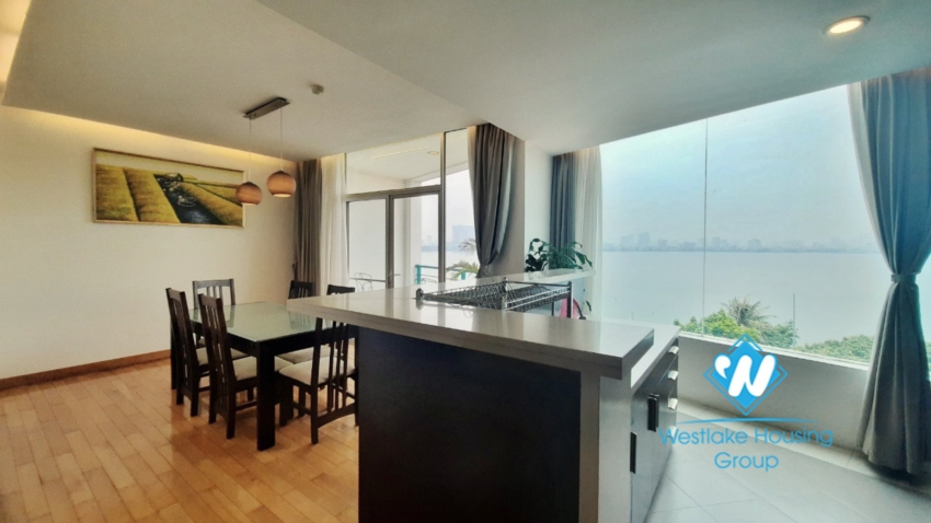 2 bedroom apartment with lake view good location for rent in Tay Ho.
